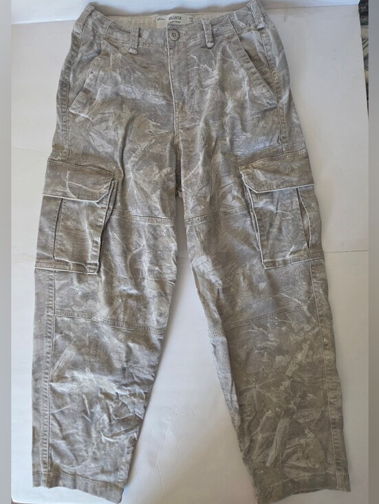 Hollister Other - Hollister Men's Tan Gray Marble-Print Cargo Pants